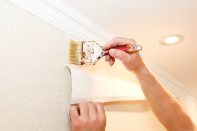 Pose de papier peint à Doazon — revêtements muraux et toiles de verre